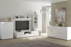 Home affaire Sideboard »Rio Breite 181 cm, Kommode mit 3 Türen, Anrichte,« geriffelte MDF-Fronten, modern u. elegant, viel Stauraum