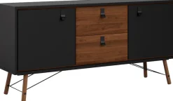 Home affaire Sideboard »Ry Aufbewahrung, Schubladenschrank,« Breite 150 cm, Höhe 72 cm, Kommode mit 2 Türen und 2 Schubläden