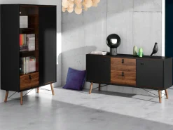 Home affaire Sideboard »Ry Aufbewahrung, Schubladenschrank,« Breite 150 cm, Höhe 72 cm, Kommode mit 2 Türen und 2 Schubläden