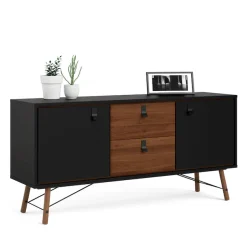 Home affaire Sideboard »Ry Aufbewahrung, Schubladenschrank,« Breite 150 cm, Höhe 72 cm, Kommode mit 2 Türen und 2 Schubläden