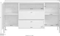 Home affaire Sideboard »San Pedro« 1 Stk. tlg. Kommode mit Softclose-Funktion - (B/T/H) 154/42/85 cm