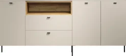 Home affaire Sideboard »San Pedro« 1 Stk. tlg. Anrichte mit Griffen und Füßen aus Metall - (B/T/H) 197/42/85 cm