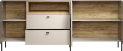 Home affaire Sideboard »San Pedro« 1 Stk. tlg. Anrichte mit Griffen und Füßen aus Metall - (B/T/H) 197/42/85 cm