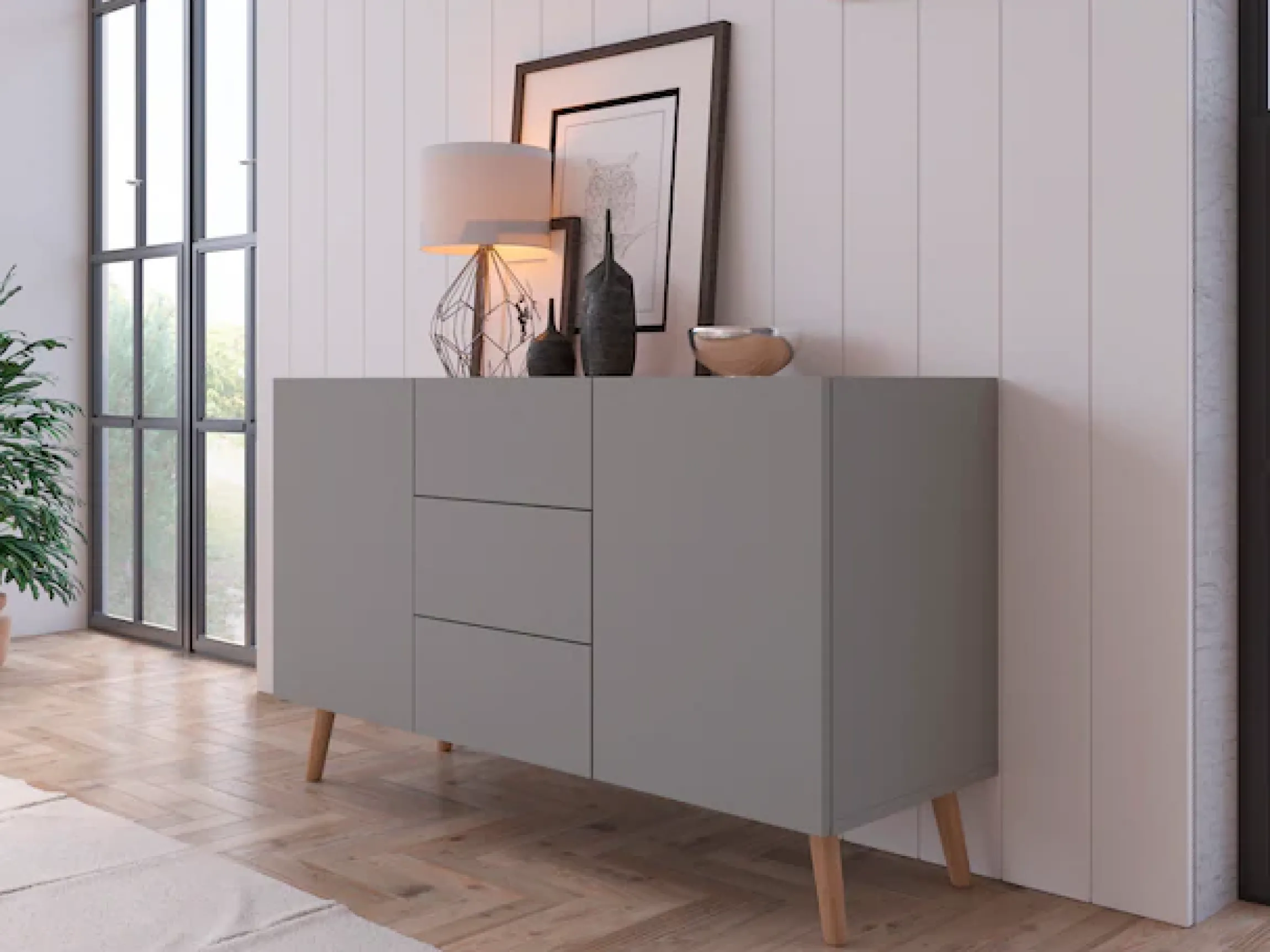 Home affaire Sideboard »Scandi« Breite 120 cm