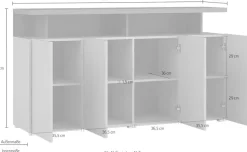 Home affaire Sideboard »Serio« Breite 152,5 cm