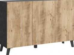 Home affaire Sideboard »SIDEBOARD PHUKET II, Stilvolle, grifflose Kommode, Breite 120cm« 1 Stk. tlg. Mit 6 Fächern und höhenverstellbaren Einlegeböden