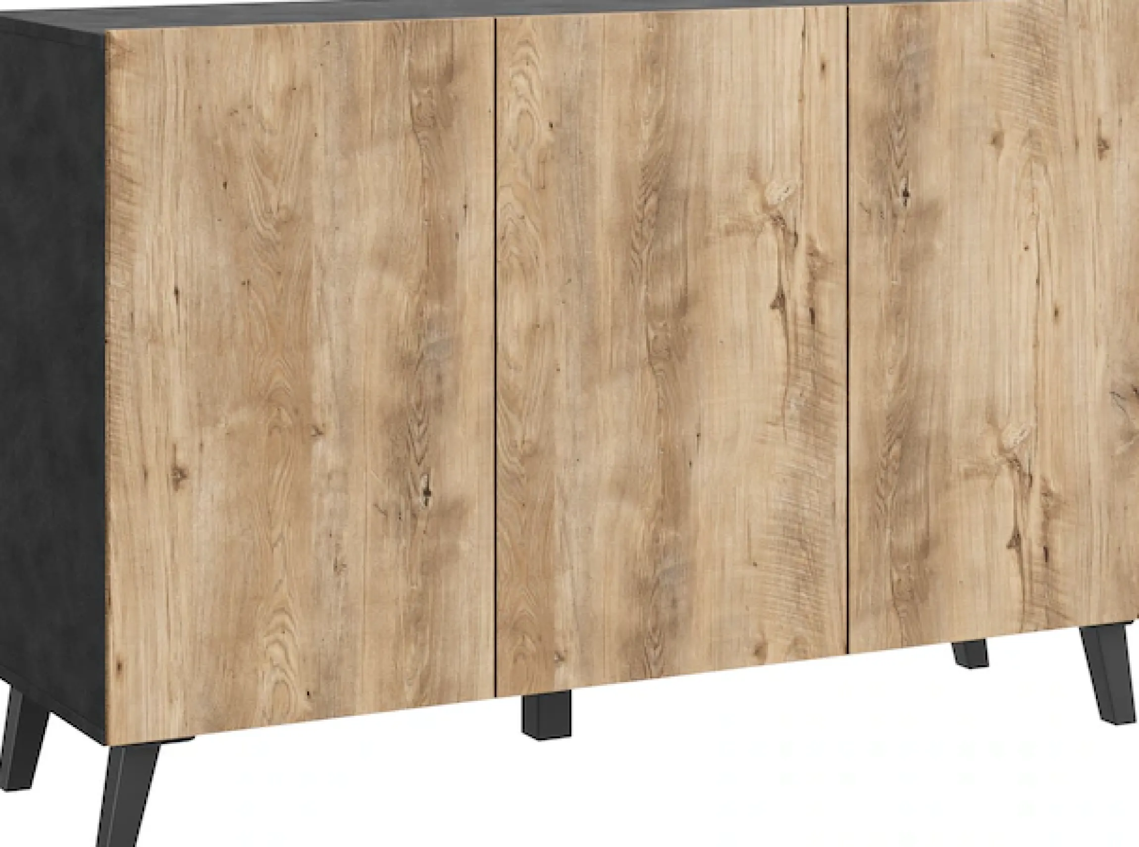 Home affaire Sideboard »SIDEBOARD PHUKET II, Stilvolle, grifflose Kommode, Breite 120cm« 1 Stk. tlg. Mit 6 Fächern und höhenverstellbaren Einlegeböden