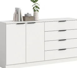 Home affaire Sideboard »SKARDE, Breite 148 cm, 4 Schubkästen, 2 Türen, viel Stauraum« in verschiedenen Farben und Breiten erhältlich, individuell einsetzbar,Kommode, Anrichte, Schubkastenkommode, Schuhschrank, Schrank