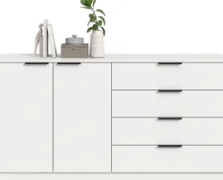 Home affaire Sideboard »SKARDE, Breite 148 cm, 4 Schubkästen, 2 Türen, viel Stauraum« in verschiedenen Farben und Breiten erhältlich, individuell einsetzbar,Kommode, Anrichte, Schubkastenkommode, Schuhschrank, Schrank