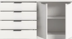 Home affaire Sideboard »SKARDE, Breite 148 cm, 4 Schubkästen, 2 Türen, viel Stauraum« in verschiedenen Farben und Breiten erhältlich, individuell einsetzbar,Kommode, Anrichte, Schubkastenkommode, Schuhschrank, Schrank