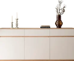 Home affaire Sideboard »Sonora, moderner Schrank, Kommode in Eiche Artisan, 202 cm breit« filigrane Rahmenoptik, ausreichend Stauraum, vielseitig einsetzbar