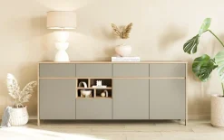 Home affaire Sideboard »Stranda, moderner Schrank, Kommode im Scandi-Style, 198 cm breit« elegante Rahmenoptik, ausreichend Stauraum, vielseitig einsetzbar