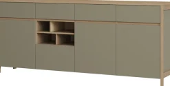 Home affaire Sideboard »Stranda, moderner Schrank, Kommode im Scandi-Style, 198 cm breit« elegante Rahmenoptik, ausreichend Stauraum, vielseitig einsetzbar