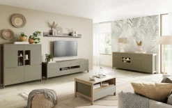 Home affaire Sideboard »Stranda, moderner Schrank, Kommode im Scandi-Style, 198 cm breit« elegante Rahmenoptik, ausreichend Stauraum, vielseitig einsetzbar