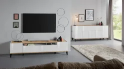 Home affaire Sideboard »Sunrise« Kommode mit 5 Türen und 1 Klapptür, Breite 200 cm