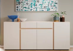 Home affaire Sideboard »TAVERA« Sideboard Breite 201 cm, modern, grifflos, viel Stauraum