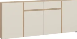 Home affaire Sideboard »TAVERA« Sideboard Breite 201 cm, modern, grifflos, viel Stauraum