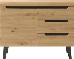 Home affaire Sideboard »Torge, Anrichte, Kommode, Schubladenschrank« 1 Stk. tlg. abgeschrägte Füße, drei Farben, Scandi Design, 107 cm breit