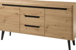 Home affaire Sideboard »Torge, Anrichte, Kommode, Schubladenschrank« 1 Stk. tlg. abgeschrägte Füße, drei Farben, Scandi Design, 160 cm breit
