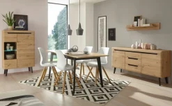 Home affaire Sideboard »Torge, Anrichte, Kommode, Schubladenschrank« 1 Stk. tlg. abgeschrägte Füße, drei Farben, Scandi Design, 160 cm breit