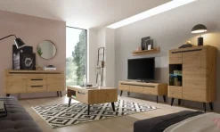 Home affaire Sideboard »Torge, Anrichte, Kommode, Schubladenschrank« 1 Stk. tlg. abgeschrägte Füße, drei Farben, Scandi Design, 160 cm breit