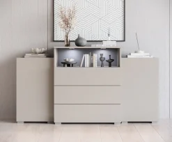 Home affaire Sideboard »URBAN III« Moderne Kommode mit 3 Schubladen und 4 Fächern, Breite 150 cm