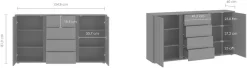 Home affaire Sideboard »VEDDEL« Breite ca.203