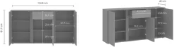 Home affaire Sideboard »VEDDEL« Breite ca.155