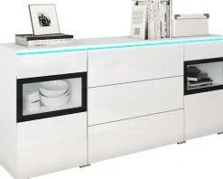 Home affaire Sideboard »VERA« Moderne grifflose Kommode,verstellbare Einlegeböden