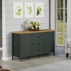 Home affaire Sideboard »Vienna« 1 Stk. tlg. Kommode im Landhausstil mit 3 Vollauszug-Schubladen und 4 Fächer
