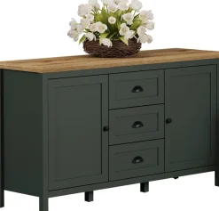Home affaire Sideboard »Vienna« 1 Stk. tlg. Kommode im Landhausstil mit 3 Vollauszug-Schubladen und 4 Fächer