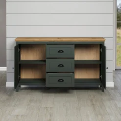 Home affaire Sideboard »Vienna« 1 Stk. tlg. Kommode im Landhausstil mit 3 Vollauszug-Schubladen und 4 Fächer