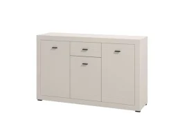 Home affaire Sideboard »Warwick Kombikommode, Schrank, Schubladenkommode« Modernes Sideboard: Kaschmir, 3 Türen & 1 Schublade, Heißfolienprägung