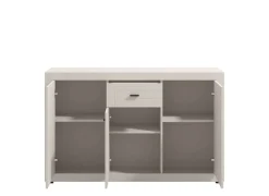 Home affaire Sideboard »Warwick Kombikommode, Schrank, Schubladenkommode« Modernes Sideboard: Kaschmir, 3 Türen & 1 Schublade, Heißfolienprägung