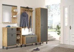Home affaire Sitzbank »Belva« 1 Stk. tlg. Flurbank mit einer Klappe - verstellbarer Boden - (B/T/H) 79/42/51 cm