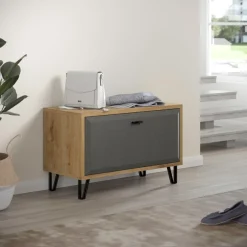 Home affaire Sitzbank »Belva« 1 Stk. tlg. Flurbank mit einer Klappe - verstellbarer Boden - (B/T/H) 79/42/51 cm
