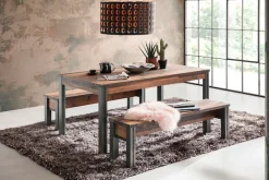 Home affaire Sitzbank »Bristol« Esszimmerbank mit Platz für 2 Personen - (B/T/H) 140/35/44 cm