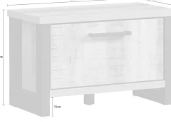 Home affaire Sitzbank »Elda« 1 Stk. tlg. Sitzbank mit 1 Gasdruckdämpfer Klappe – (B/T/H) 73/39/47 cm