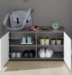 Home affaire Sitzbank »Sovana« Sitzbank mit 2 Türen - (B/T/H) 80/35/41 cm