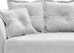 Home affaire 2,5-Sitzer »Baggio, Breite 196 cm zeitlos & elegant, bequem« schwarze Metallfüße