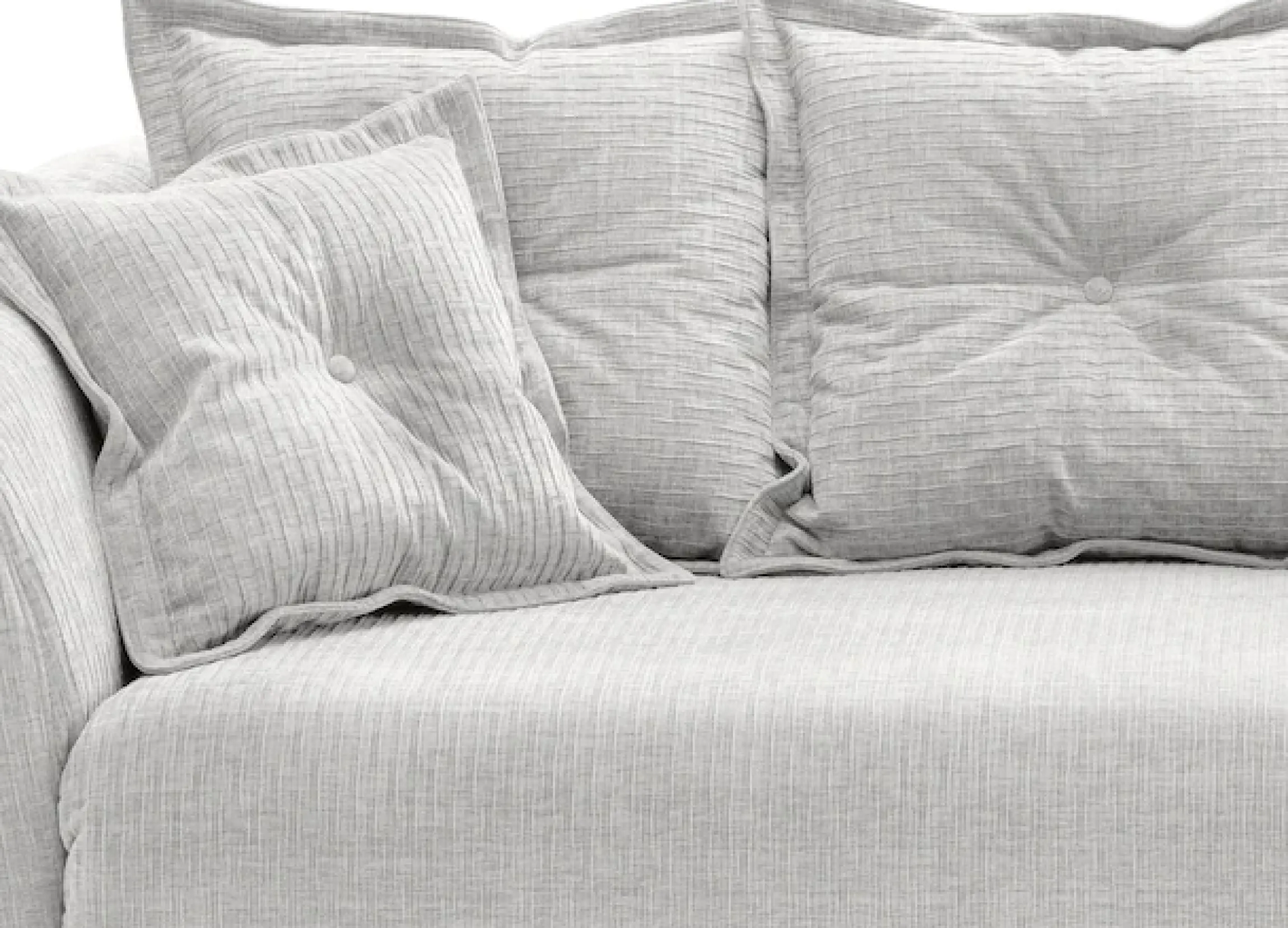 Home affaire 2,5-Sitzer »Baggio, Breite 196 cm zeitlos & elegant, bequem« schwarze Metallfüße