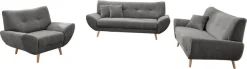 Home affaire 2-Sitzer »Basta komfortable Wellenunterfederung, Breite 174cm«