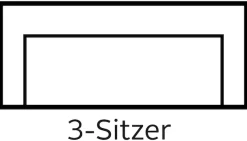 Home affaire 3-Sitzer »Bengo« mit Steppung im Sitz- und Rückenbereich, incl. Zierkissen