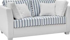 Home affaire 2-Sitzer »CALIFORNIA« maritimer Landhausstil, in 3 Breiten, mit Holzfüßen Weiß lackiert