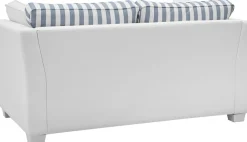 Home affaire 2-Sitzer »CALIFORNIA« maritimer Landhausstil, in 3 Breiten, mit Holzfüßen Weiß lackiert