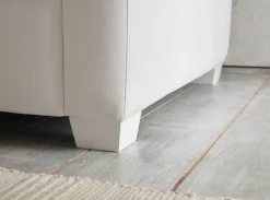 Home affaire 2-Sitzer »CALIFORNIA« maritimer Landhausstil, in 3 Breiten, mit Holzfüßen Weiß lackiert