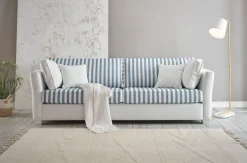 Home affaire 3-Sitzer »CALIFORNIA« maritimer Landhausstil, in 3Breiten, mit Holzfüßen Weiß lackiert