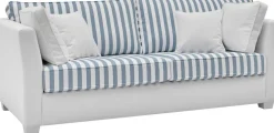 Home affaire 2,5-Sitzer »CALIFORNIA« maritimer Landhausstil, in 3 Breiten, mit Holzfüßen Weiß lackiert