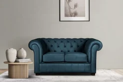 Home affaire 2-Sitzer »CHARENTE, Chesterfield-Sofa, Wellenfederung, Maße: B/T/H: 147/89/74 cm« mit edler Knopfheftung und typischen Armlehnen
