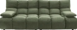 Home affaire 3-Sitzer »Cozy Bubble, mit klappbaren Armlehnen, Breite 220cm« mit eleganter Steppung, Rundumbezug & weicher Polsterung